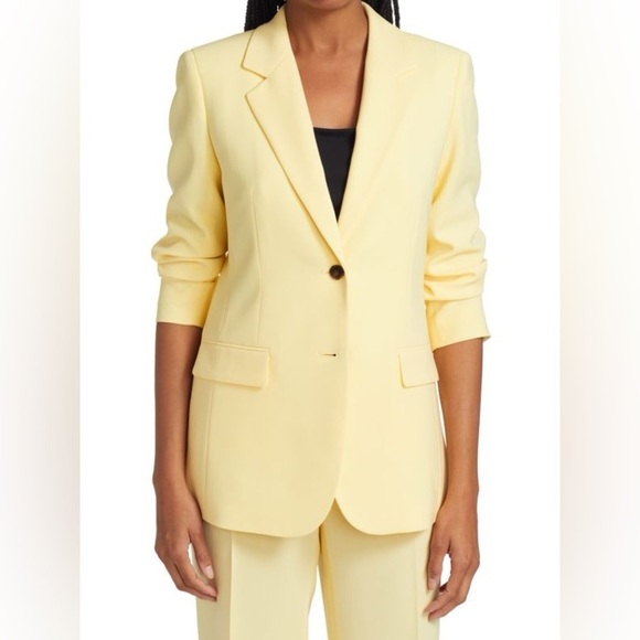 Lafayette 148 New York William Two-Button Blazer in yellow - Picture 1 of 5